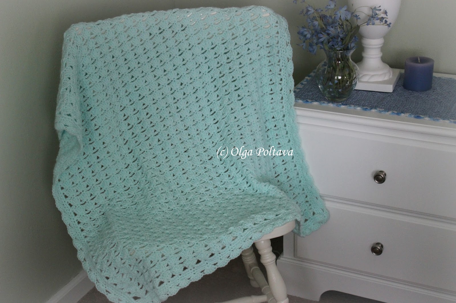Lacy Crochet: Shells and Chains Baby Blanket, My New Pattern